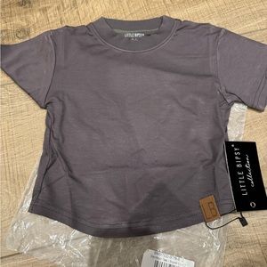 Brand new little bitsy bamboo T-shirt with bag and tag 6 to 12 month color stone